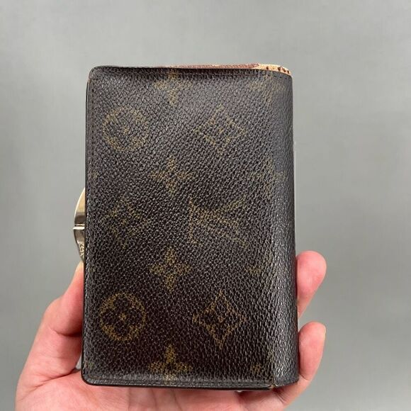 Louis Vuitton Vintage Monogram Bifold Wallet Kisslock Old Money Dark Academia - Picture 2 of 16